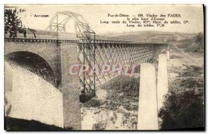 Old Postcard Auvergne The Fades Viaduct Le Geant D Europe