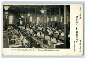 1904 Welsbach Factory, Gloucester, New Jersey NJ Antique Postcard