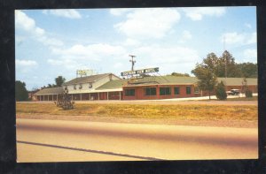 SPRINGFIELD ILLINOIS SOUTHERN VIEW MOTEL ROUTE 66 ADVERTISING POSTCARD OLD CARS