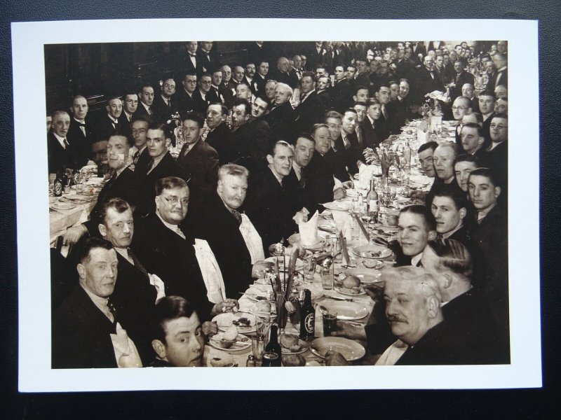 WAPPING Dockers Club St Patrick's Social Club Dinner c1930 Reproduction Postcard