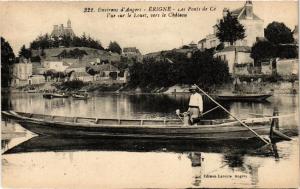 CPA Env. d'ANGERS - ERIGNE - Les PONTS-de-CÉ - Vue sur le Louet VERS (296558)