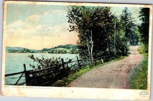 Postcard ROAD SCENE Rutland Vermont VT AL8318