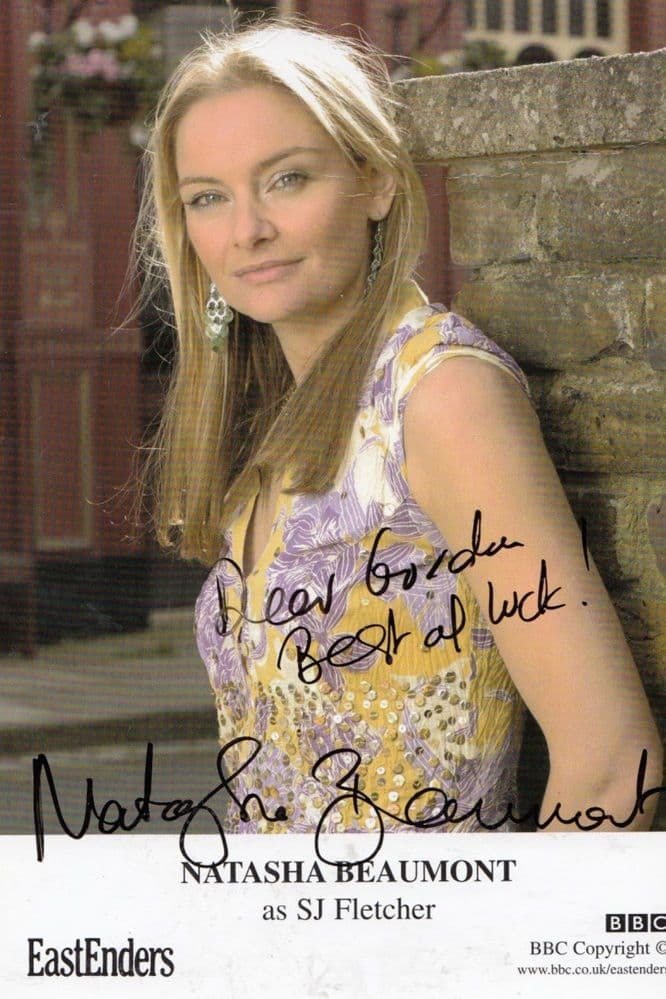 Natasha Beamont as SJ Fletcher in BBC Eastenders RARE Hand Signed Photo ...