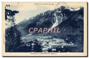 Old Postcard Chamonix Mont Blanc Chamonix and the Brevent (2525m alt)