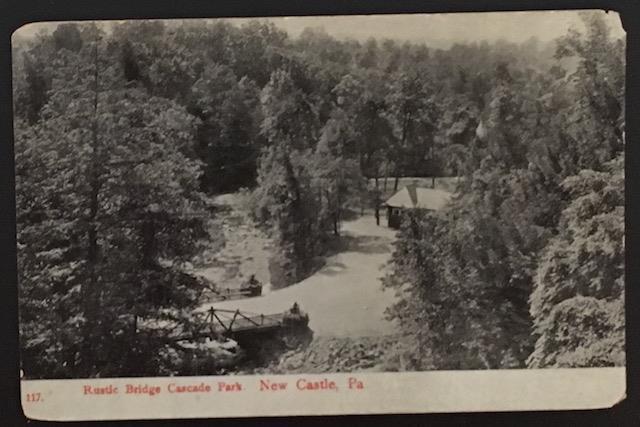 Rustic Bridge Cascade Park New Castle Pa 1908 C.E. Wheelock & Co 117