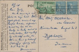 USA Barbizon Plaza Overlooking Central Park New York City Postcard 01.41 