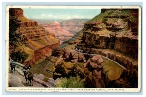 1924 Grand Canyon National Park Arizona AZ Fred Harvey Phostint Posted Postcard