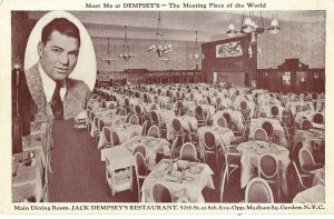 Jack Dempsey's Restaurant 50th St Madison Square Garden New York New York