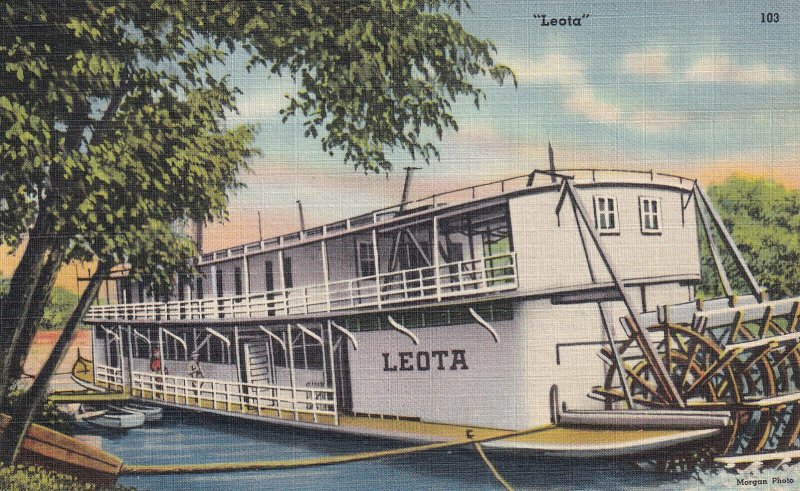 ALABAMA, 1930-1940s; The Steamboat Leota, The Last Of The Old Paddlewheelers