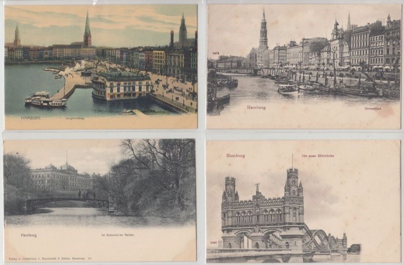 HAMBURG Germany 80 Vintage Postcards Mostly pre-1920 (L5354)