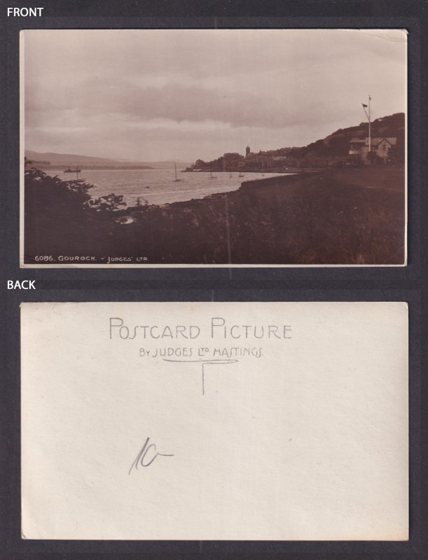 Vintage Postcard Scotland Gourock General view