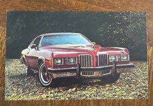 H47/ Automobile Car Chrome Postcard 1977 Pontiac Grand Prix SJ Coupe 17