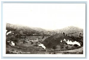 c1940's View Of Tehachapi Loop Southern Pacific Lines RPPC Photo Postcard