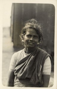 indonesia, SUMATRA, Indian Woman, Nose Piercing (1920s) RPPC Postcard