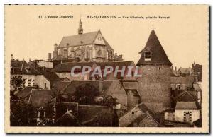 Old Postcard Saint Florentin General view taken from the prioress