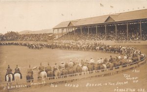 J65/ Pendleton Oregon RPPC Postcard c1910 Round Up Rodeo Cowboys 234