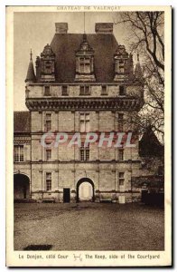 Old Postcard Chateau de Valencay The rating Dungeon Court