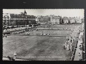 Kent CLIFTONVILLE St. George's Hotel THE BOWLING GREENS c1952 Old RP Postcard