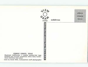 Unused 1950's MUNICIPAL AUDITORIUM Corpus Christi Texas TX r9237