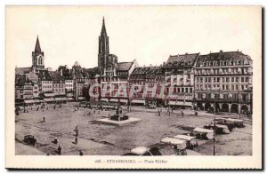 Strasbourg Place Kleber Old Postcard