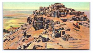 The Mesa And Old Walpi New Mexico Postcard