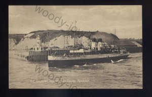 f2217 - British Ferry - Arundel leaving Newhaven Harbour - postcard