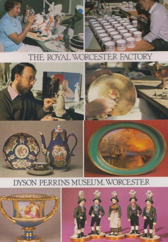 Royal Worcester Factory Museum The Dyson Perrins 2x Craft Mint Worcs Postcard s