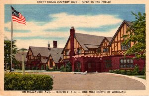 West Virginia Wheeling Chevy Chase Country Club 1956 Curteich