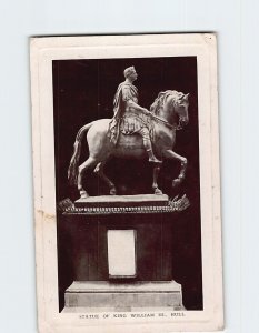 Postcard Statue Of King William III Kingston upon Hull England