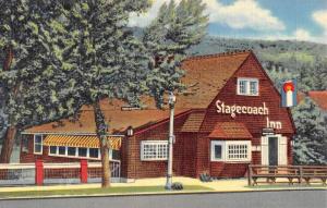 Manitou Springs Colorado Stagecoach Inn Street View Antique Postcard K90533
