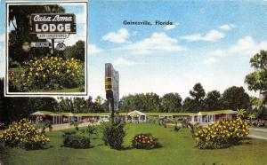 Gainesville Florida 1955 Postcard Casa Loma Lodge Motel