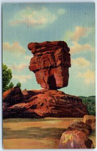 Postcard - Balanced Rock, Garden Of The Gods - Colorado Springs, Colorado