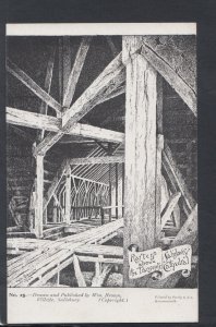 Wiltshire Postcard - Rafters Above The Transepts, Salisbury Cathedral - HP23