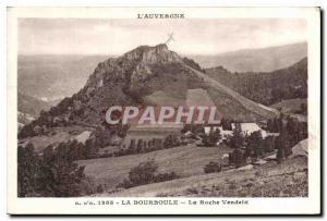 Old Postcard La Bourboule La Roche Vendeix