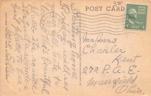 A72/ Oakland Maryland Md Postcard 1946 Garrett County Court House Building 2