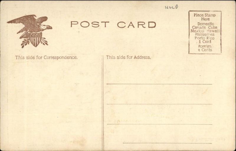 State Road Map c1910 Postcard - NEBRASKA