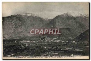 Old Postcard Vernet les Bains View of the valley of Vernet les Bains and the ...