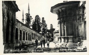 Turkey Istanbul mosque minarets rppc