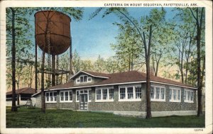 Fayetteville Arkansas AR Mount Sequoyah Cafeteria Vintage Postcard