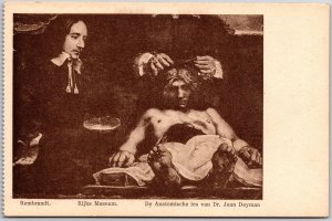 Rembrandt Rijks Museum De Anatomische Les Van Dr. Joan Deyman Postcard