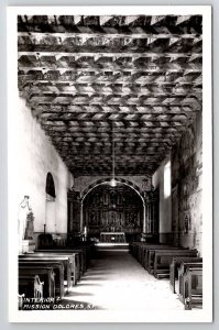 Interior Mission Dolores San Francisco California RPPC Postcard X22