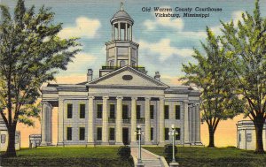 Civil War, Courthouse Built by Slaves, Shelled by US.Vicksburg, MS, Old Postcard