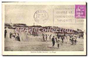 Old Postcard Quend Beach The Beach