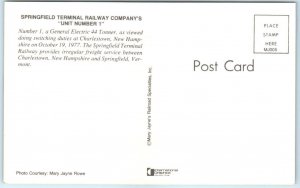 Postcard - Springfield Terminal Railway Company's Unit Number 1, New Hampshire