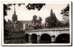 Old Postcard Romorantin The Bridge Seen From The sauldre Square