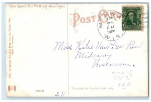 1908 Lake Como From Mt. Tom Bridge Dirt Road Houses Hokah Minnesota Postcard