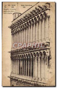 Old Postcard Dijon Eglise Notre Dame