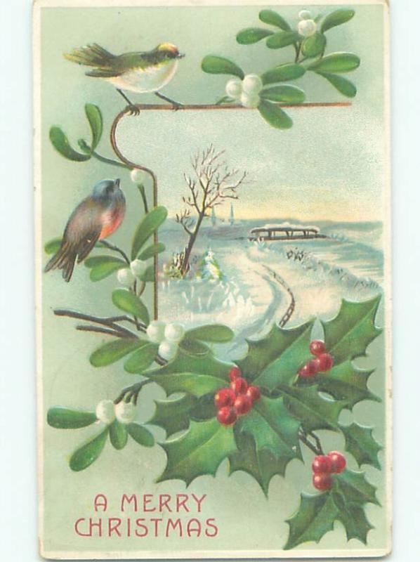 Divided-Back CHRISTMAS SCENE Great Postcard AA0224