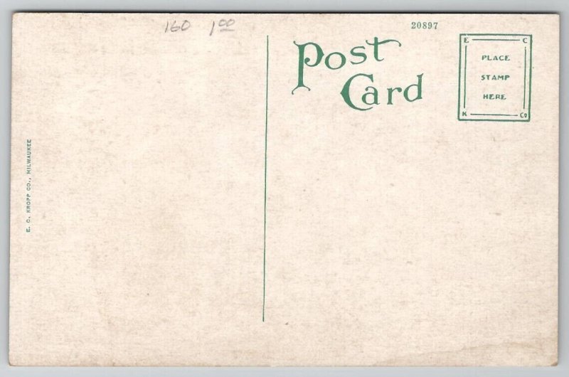 Carthage Missouri Eugene Field School Postcard G24