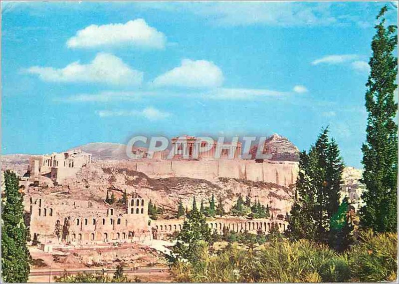 Postcard Modern Anthenes Acropolis to the Pilopappe